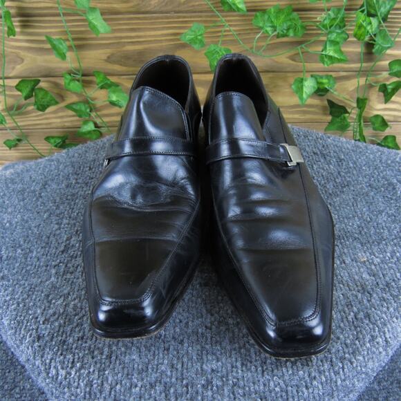 Mezlan Men's 1968 Loafer Black‎ Leather Size 11 Medium Gently Used 2025 - Picture 2 of 6